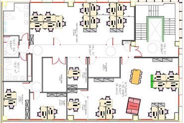 Plan bureau aménagement